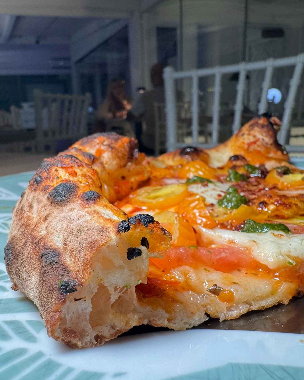 la pizza Tramonti della Bottega Bruner nella sfida con Pepe in Grani