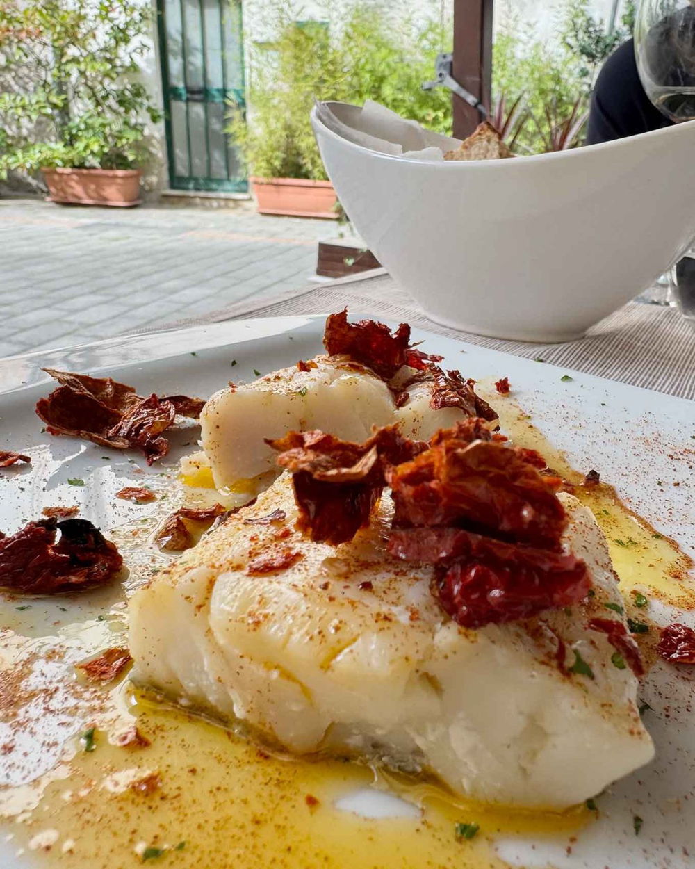 il baccalà alla lucana dell'osteria Resilienza a Salerno 