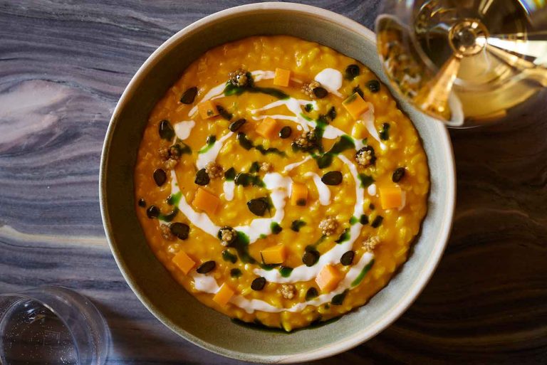 Risotto con zucca e Blu di capra, ricetta da fare da qui a Natale