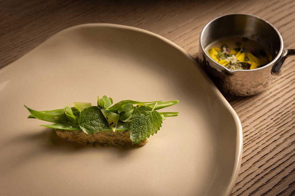 il rombo del ristorante Nomos Ante a Roma 