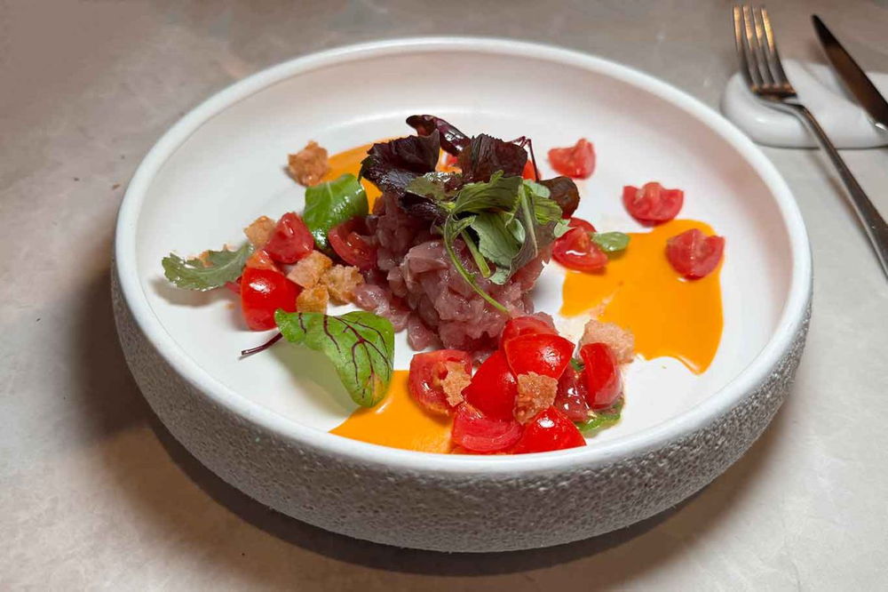 la tartare di tonno del ristorante di pesce Livello 1 a Roma Eur