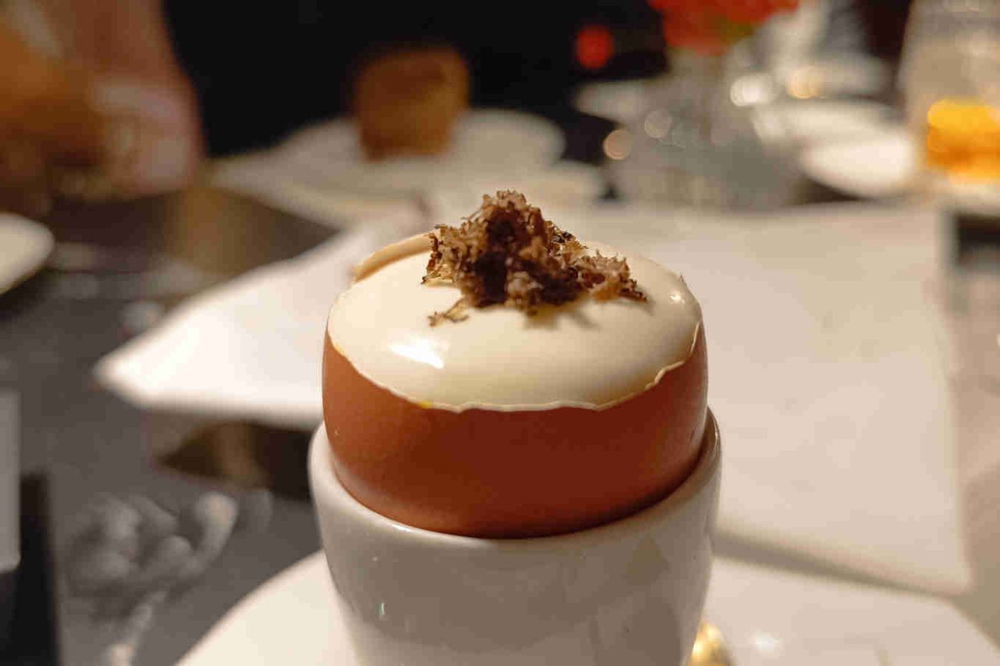 Antèla Restaurant l'uovo strapazzato con tartufo e parmigiano
