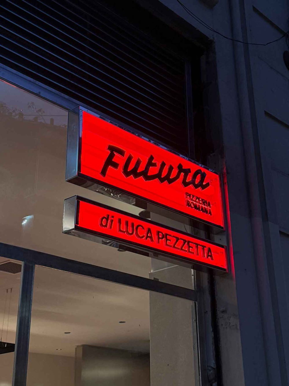 la pizzeria Futura Romana di Luca Pezzetta a Milano
