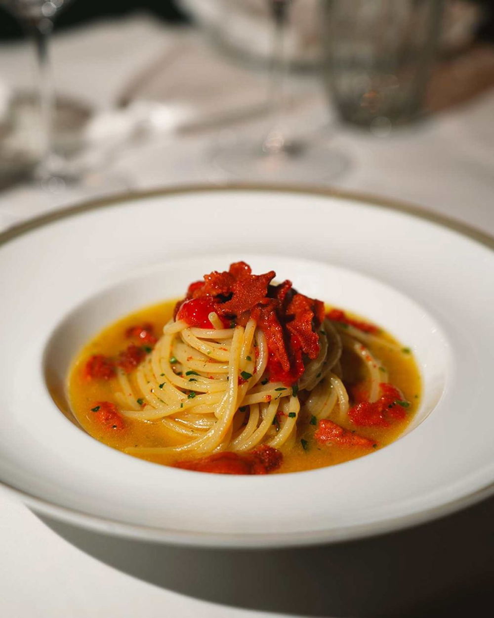 langosteria montenapoleone spaghetti ricci di mare