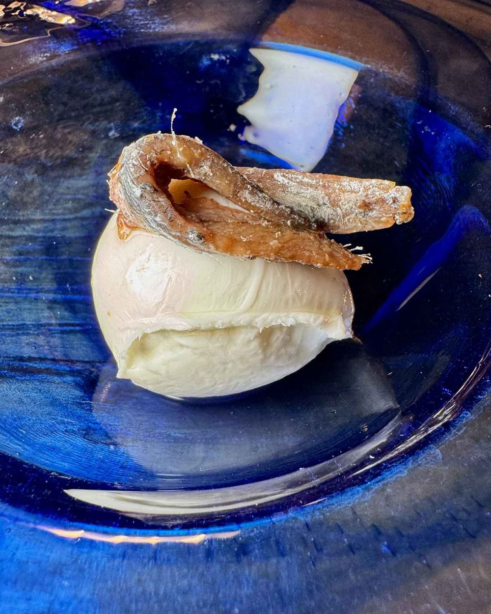 la mozzarella della locanda Pancrazio del boutique hotel Palazzo Gentilcore a Castellabate 