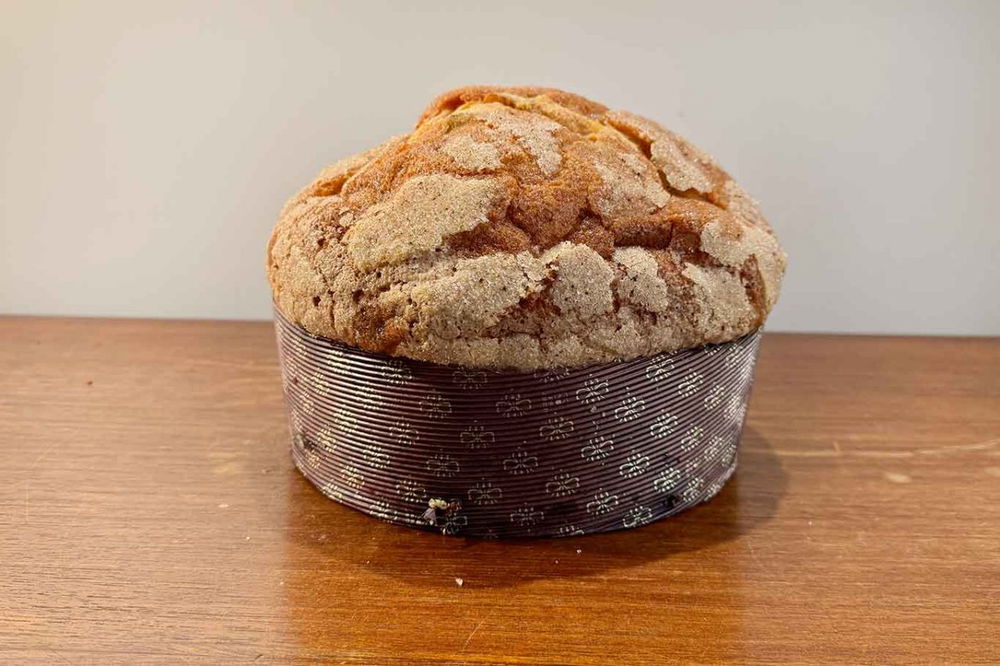 panettone creativo artigianale 2025 con pesca e albicocca di Nicola Noschese