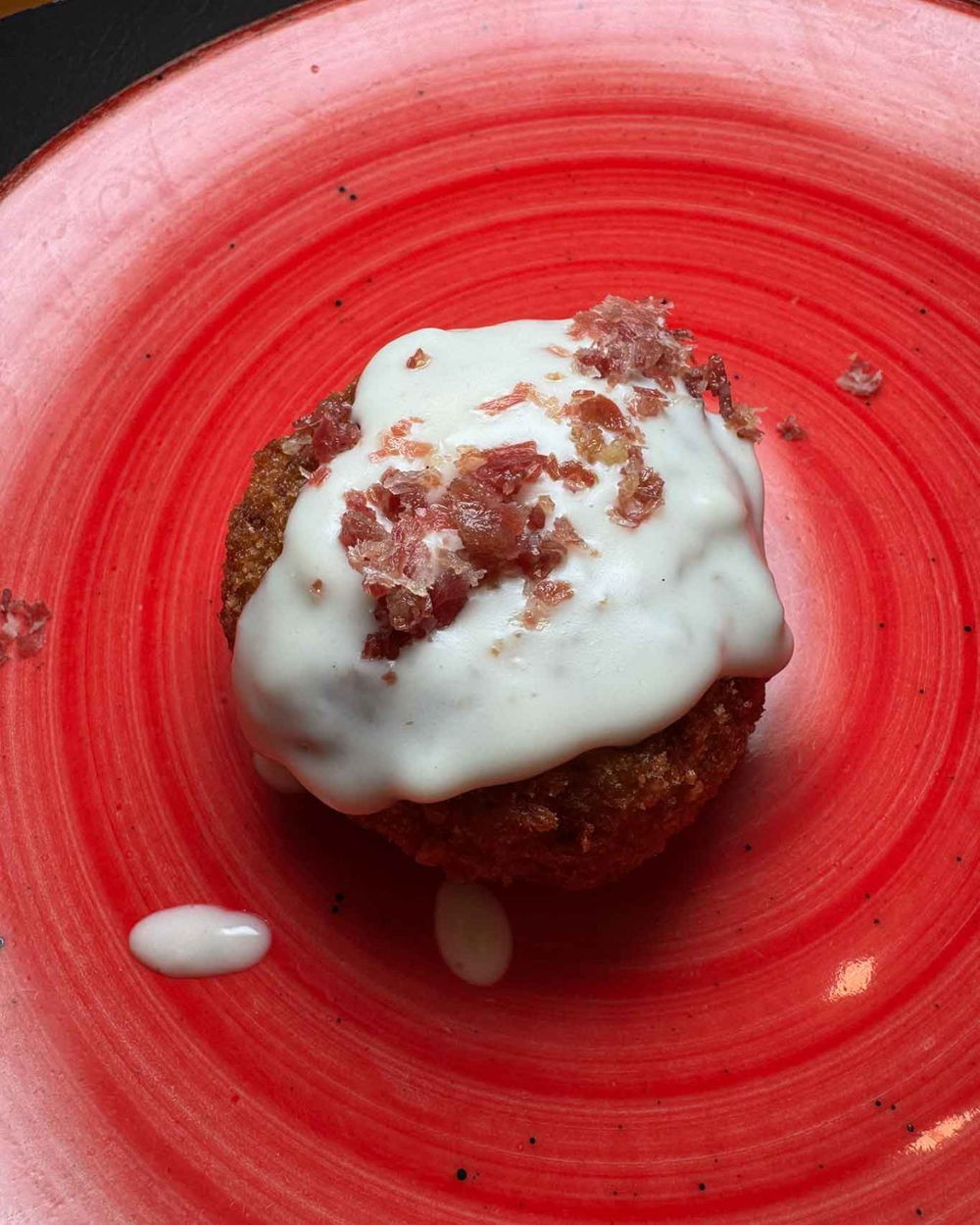 la frittatina classica della pizzeria I Borboni a Pontecagnano