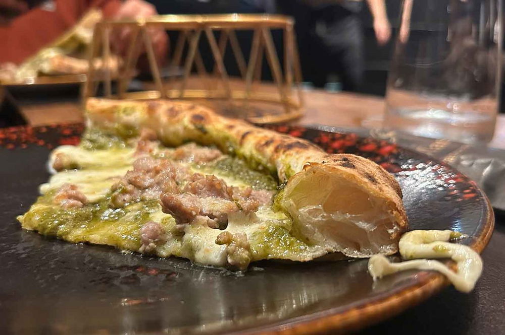 la pizza Mani di Velluto di Francesco Martucci nella sfida con Giuseppe Bove