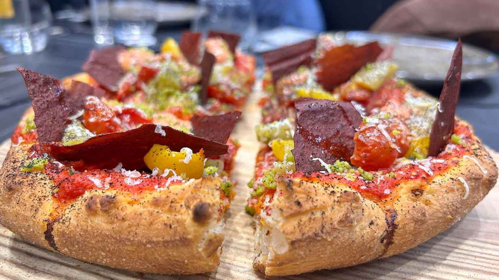 la pizza Pomodori in scena di Giuseppe Bove nella sfida con Francesco Martucci