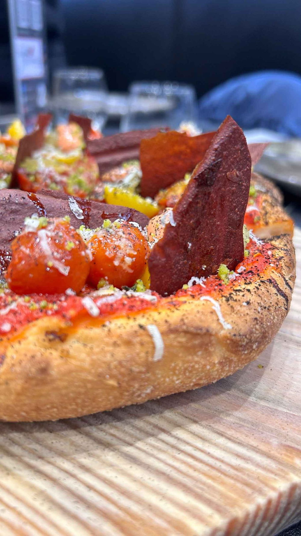 la pizza Pomodori in scena di Giuseppe Bove nella sfida con Francesco Martucci