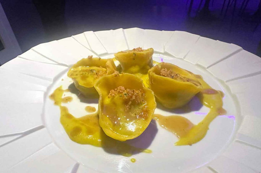 Rooftop a Milano: ravioli del ristorante Voya