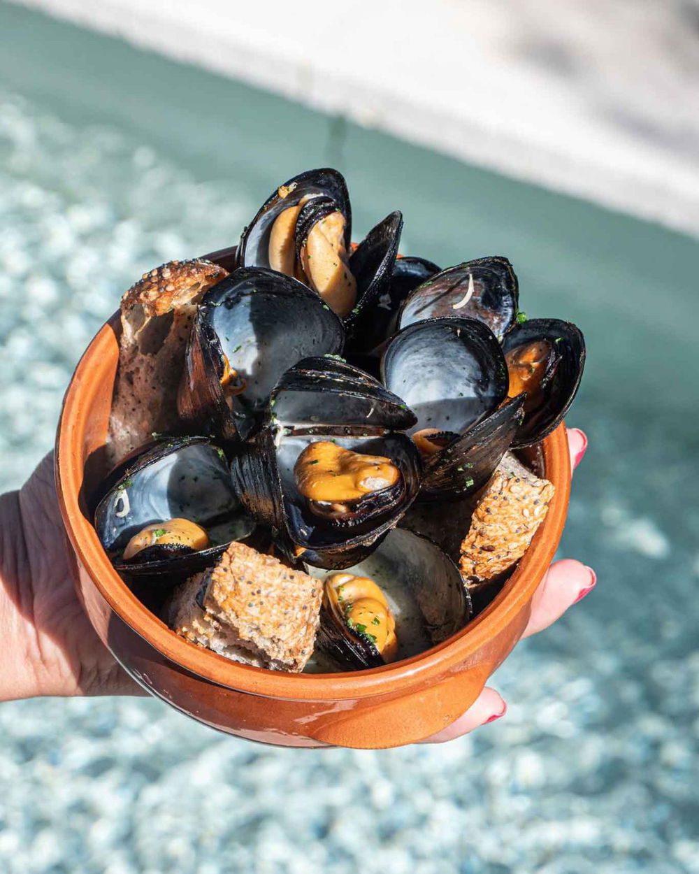 la zuppetta di cozze Nieddittas del ristorante Casa Clàt a Cagliari