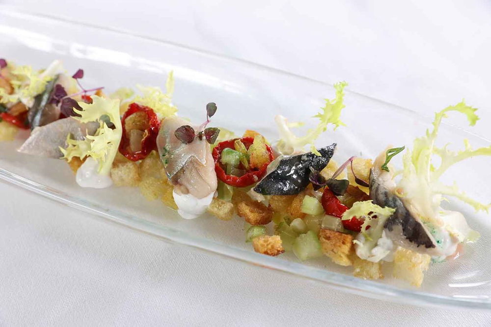 panzanella con sgombro del ristorante Il Mestolo a Siena 