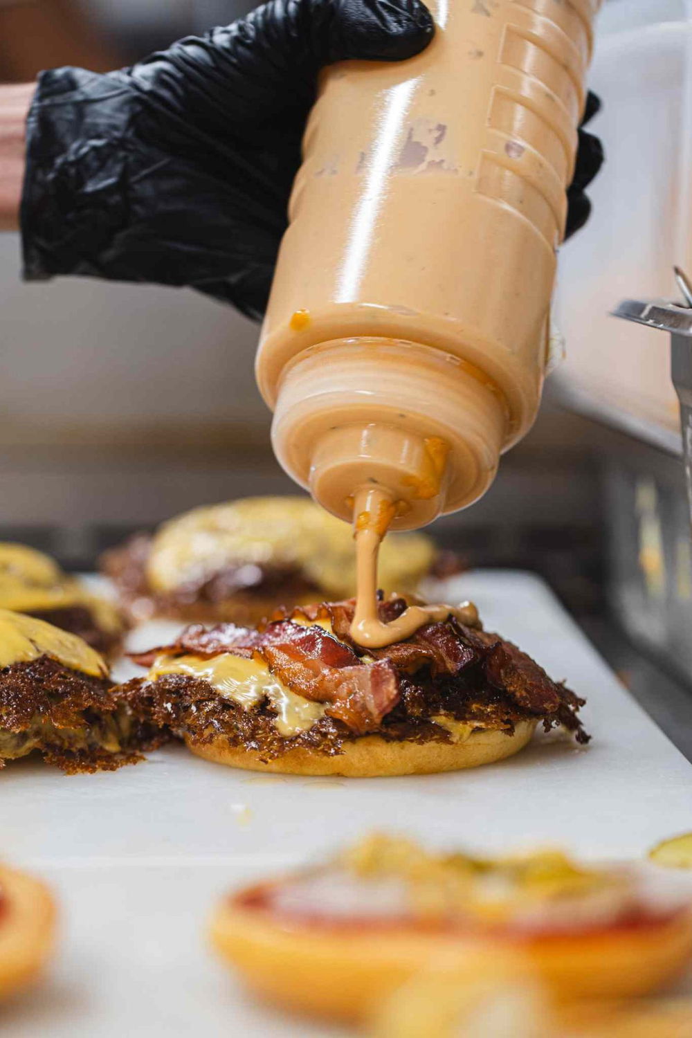 preparazione hamburger