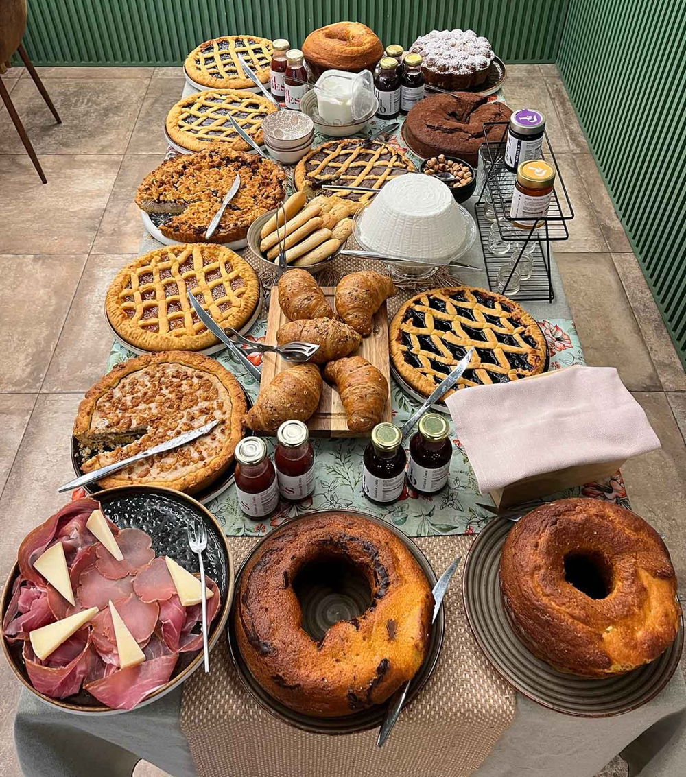 la colazione dell'Agriturismo Parco delle Querce a Valentano