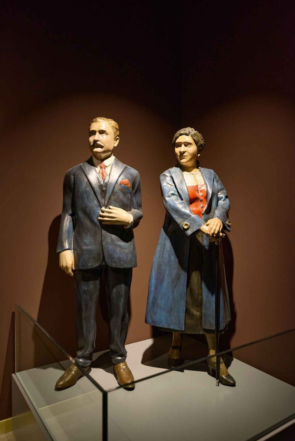 Luisa Spagnoli nel museo della Città del Cioccolato