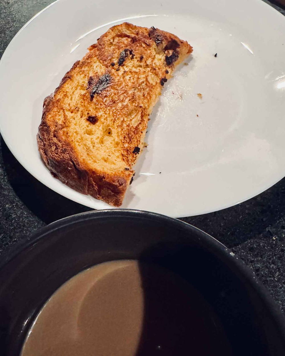 il panettone amarena cioccolato e 'nduja di Daniele Campana a colazione