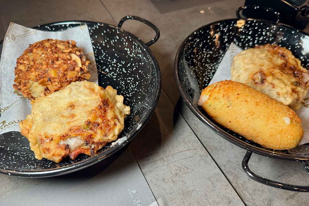 i fritti della pizzeria Diego Vitagliano Roma in via Chiana 