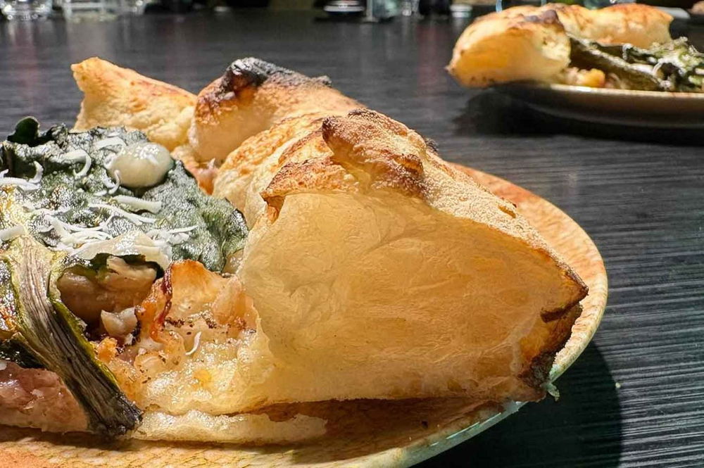 la pizza fumo di castagna di Salvatore Lioniello nella Finale del Campionato della Pizza 2025