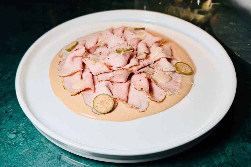 il vitello tonnato del ristorante Gioia Cucina di Terra a Salerno