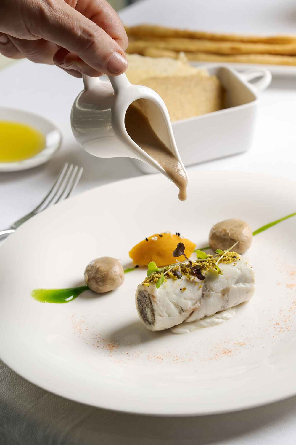 la spigola del ristorante Vistamare all'Hotel Mary a Vico Equense