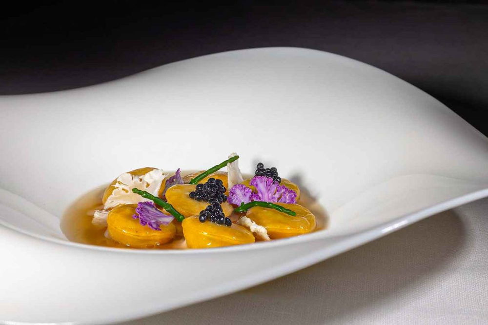 ravioli del ristorante Wine Room by Luca Tegon a Vicenza