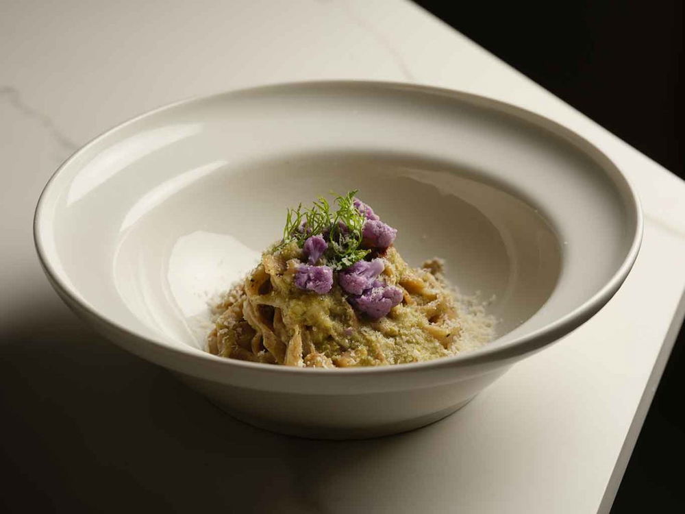 pappardelle con i cavoli della trattoria Stecca a Roma Garbatella