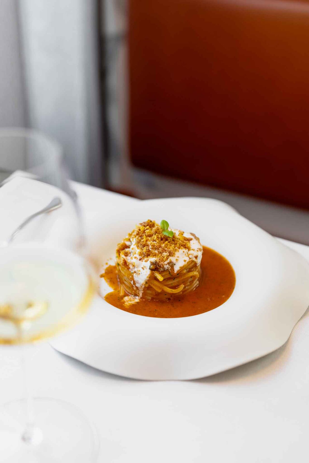 lo spaghetto con scorfano del Cannavacciuolo Bistrot Torino