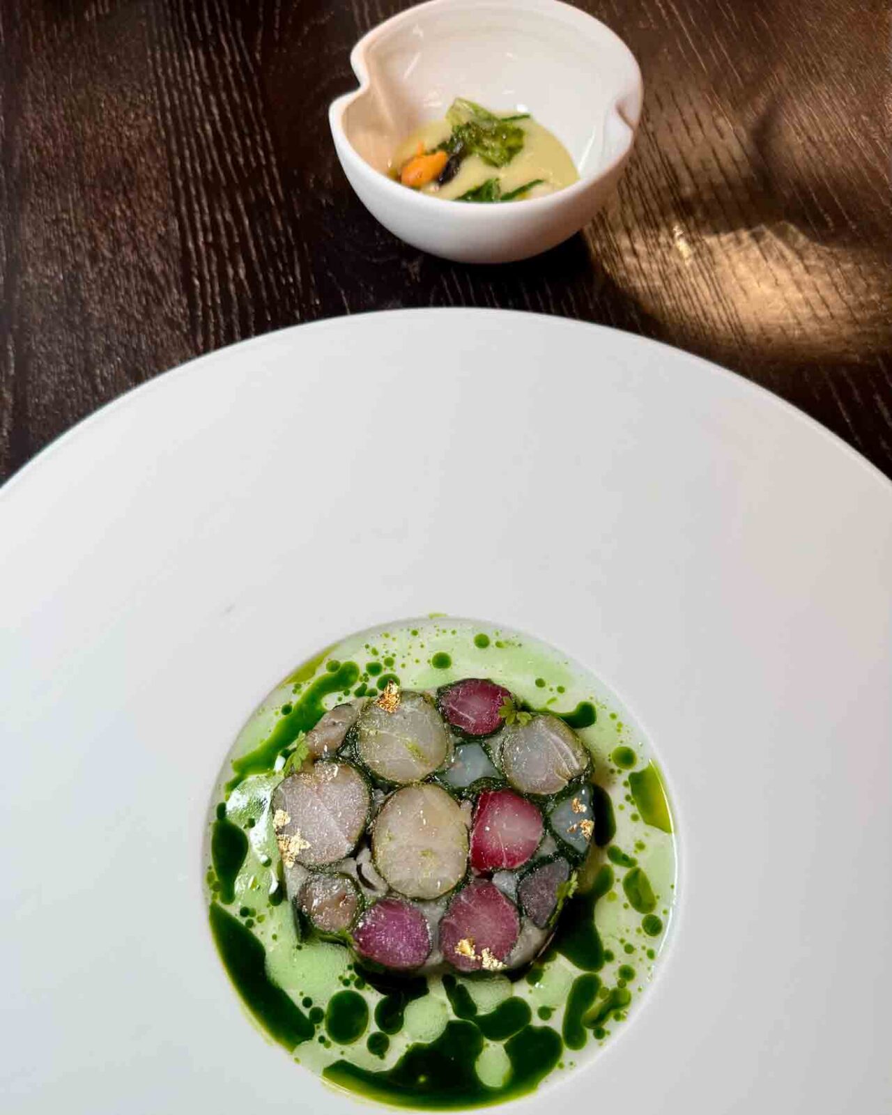 l'insalata di mare di Antonio Autiero alle Cene Stellari al ristorante Deschevaliers hotel de Bonart a Napoli