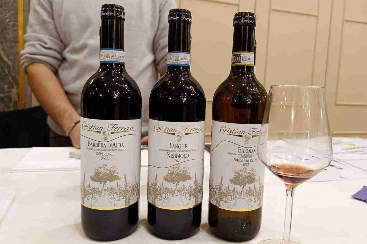 I vini di Cristian Ferrero da uva Nebbiolo e Barbera