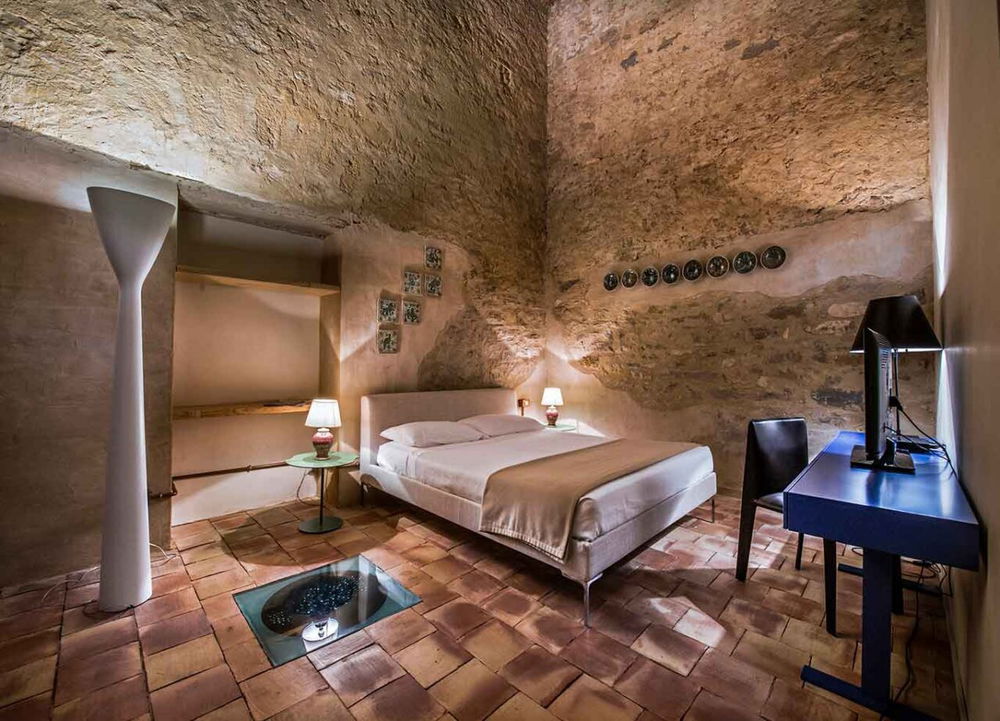 la camera del Wine Relais Feudi del Pisciotto in Sicilia