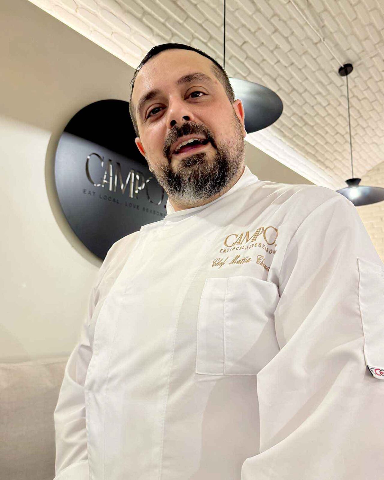 lo chef dell'Osteria Campo a Roma Prati 