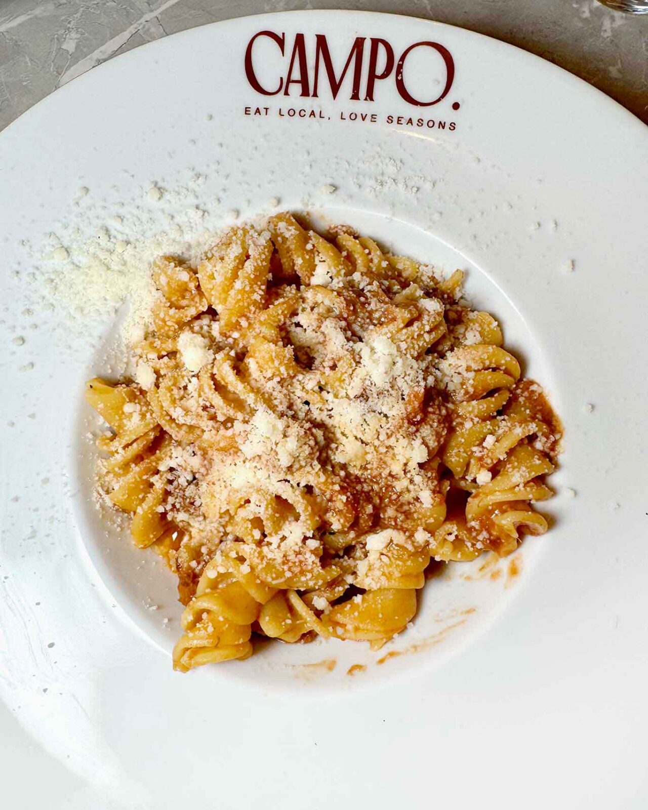 i fusilloni al ragù di campo dell'Osteria Campo a Roma Prati 
