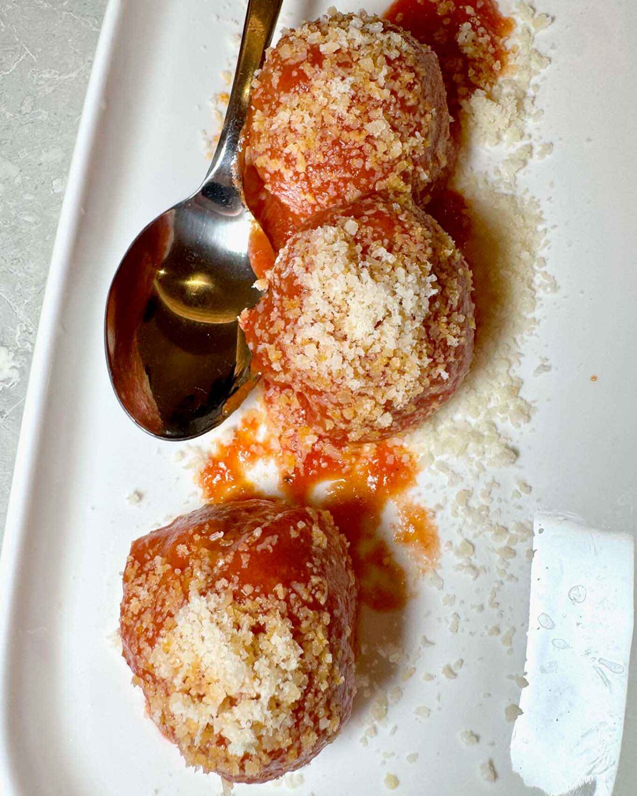 le polpette dell'Osteria Campo a Roma Prati 