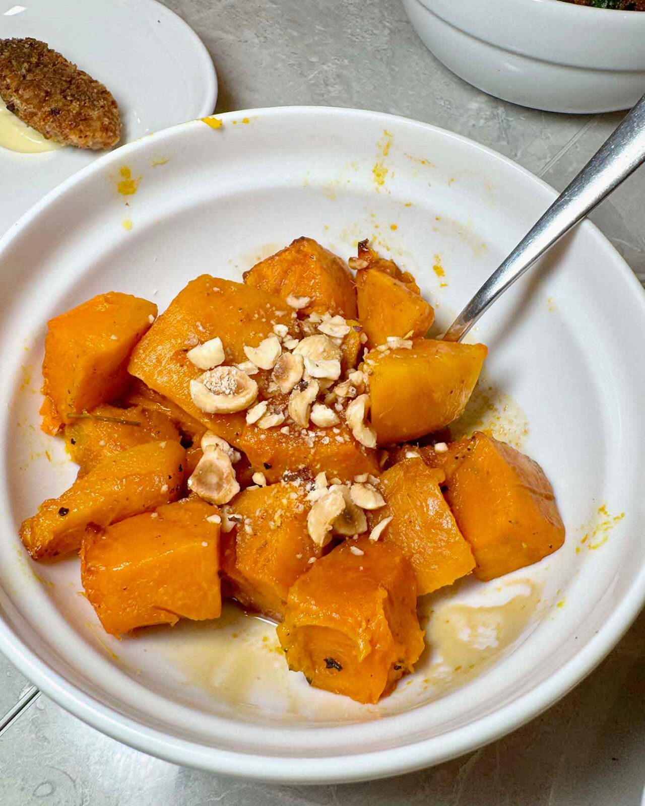 la zucca di hokkaido all'Osteria Campo a Roma Prati 