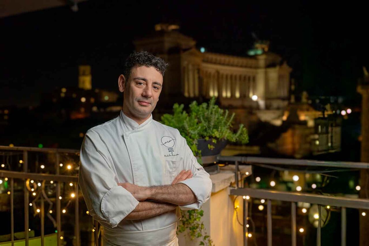 lo chef di Oro Bistrot a Roma ai Fori Imperiali