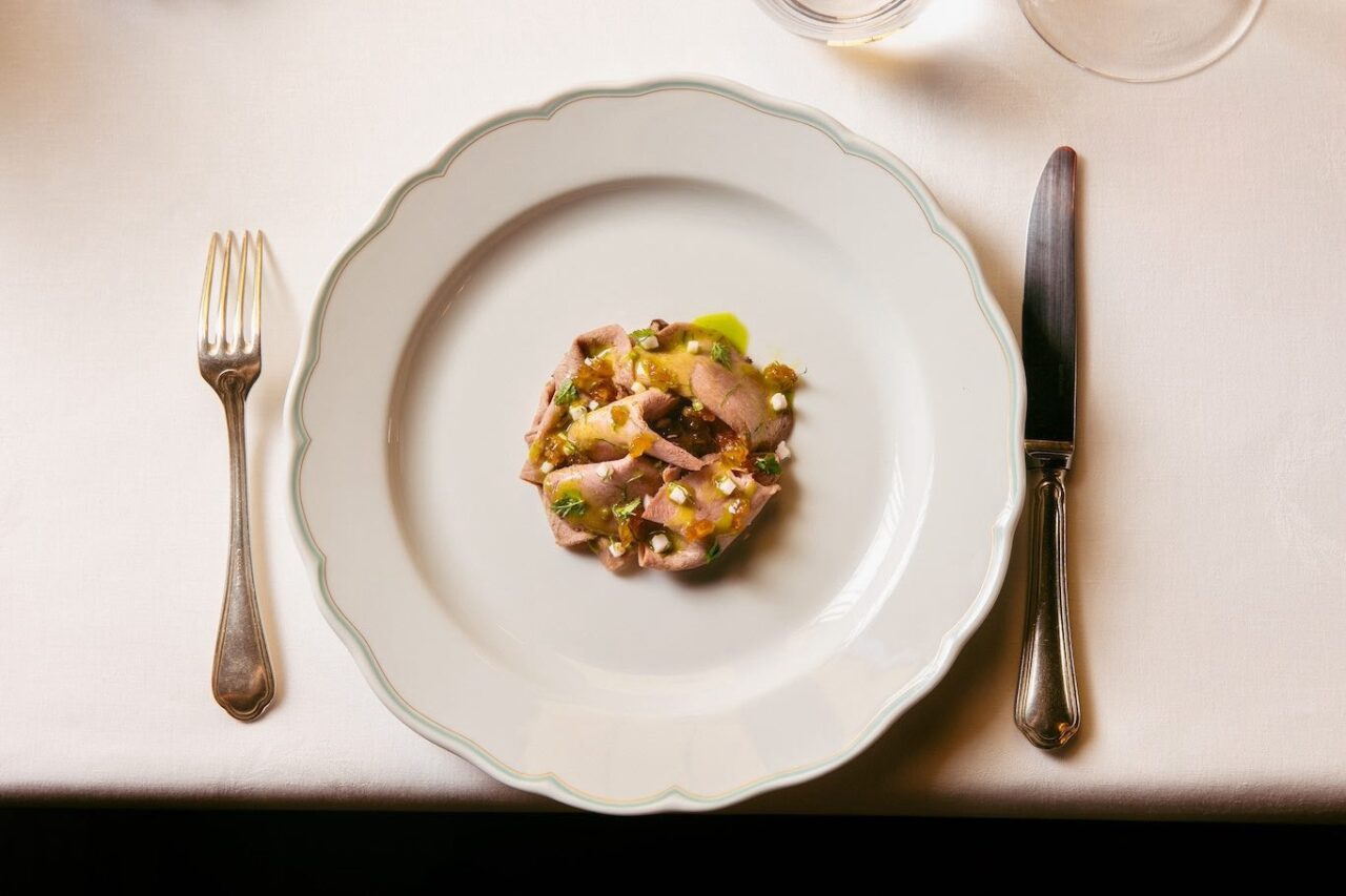 Lingua al ristorante Del Cambio a Torino