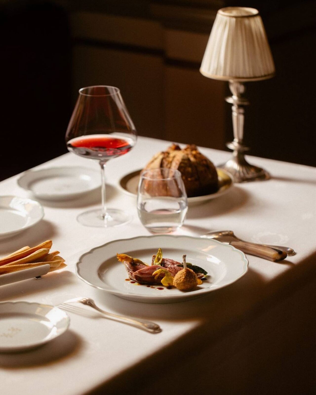 Il piccione alla Marengo al ristorante Del Cambio a Torino