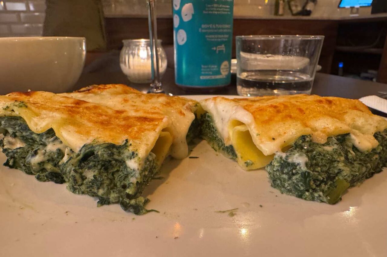 cannelloni ricotta borragine sezione