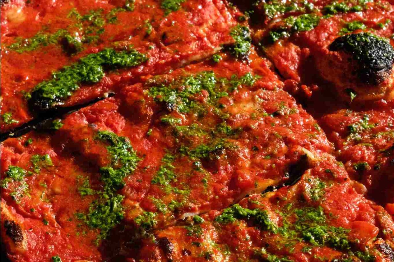 pizza rossa erbetta pantera