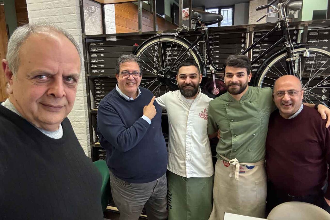 Pagano e Pignataro alla pizzeria Jolly di Gennaro Catapano a Palma Campania 