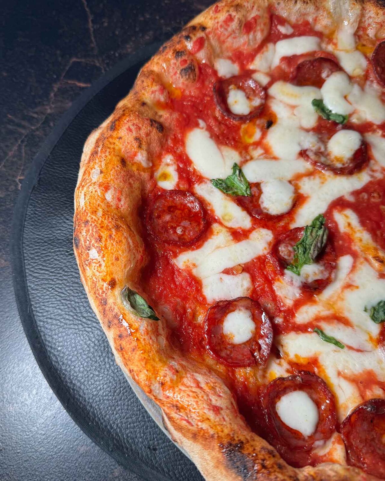 la diavola della pizzeria Jolly di Gennaro Catapano a Palma Campania 