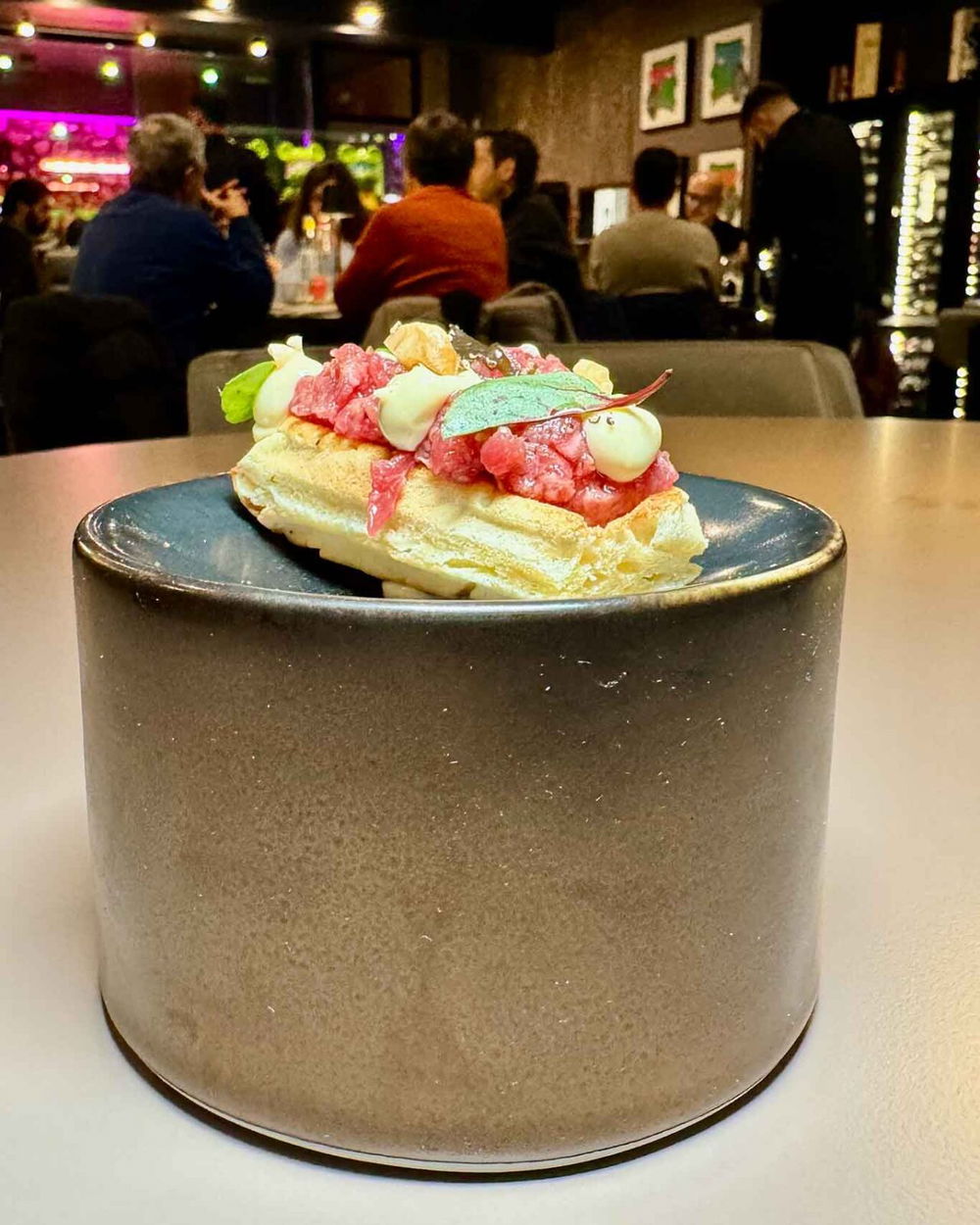 il waffle della pizzeria Seu Pizza a Roma Trastevere