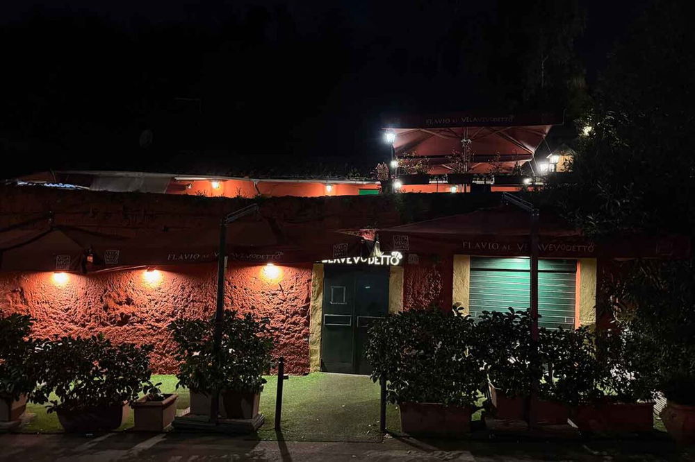 la terrazza del ristorante Flavio al Velavevodetto a Roma Testaccio
