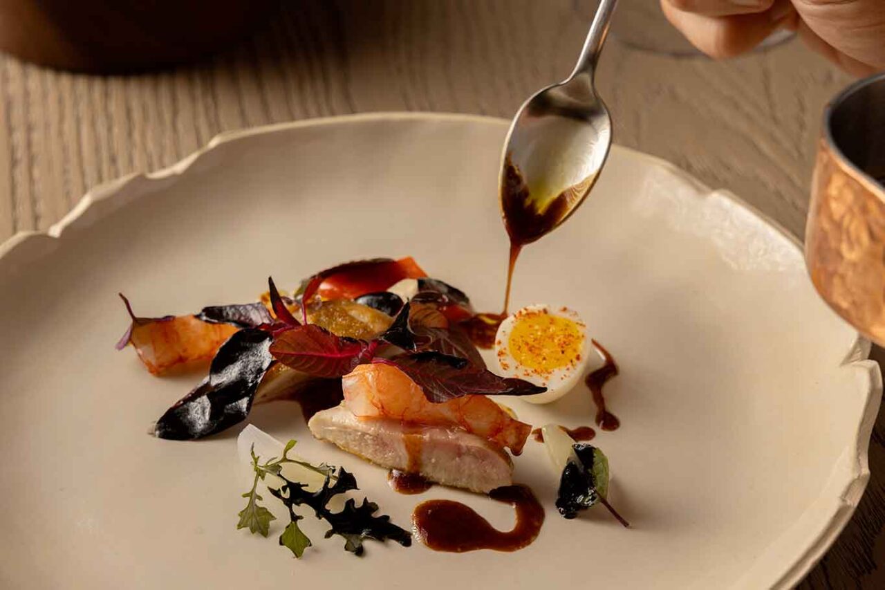 insalata di quaglia del ristorante Nomos Ante a Roma