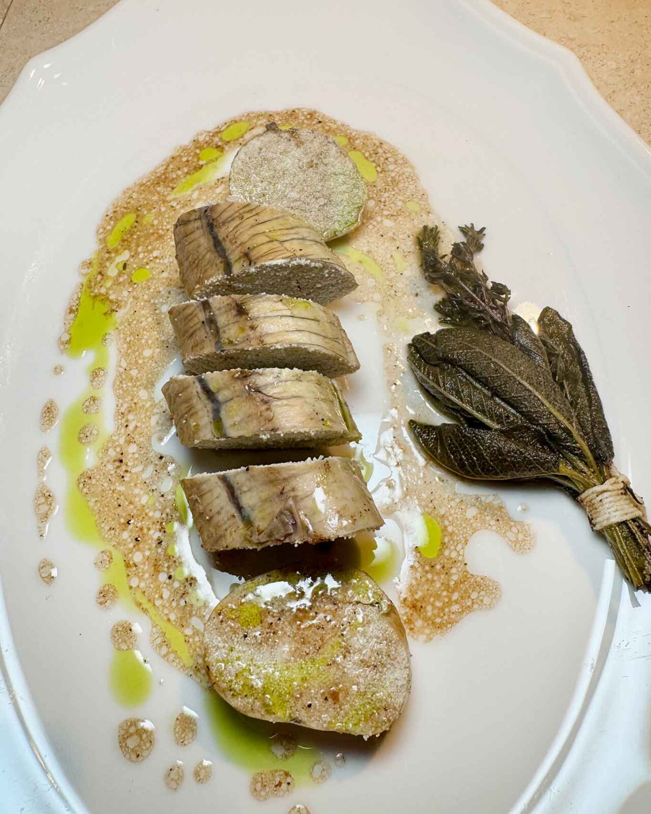 le uova di spigola del ristorante Da Lucio a Rimini