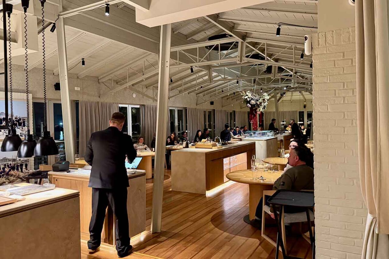 la sala del ristorante Da Lucio a Rimini