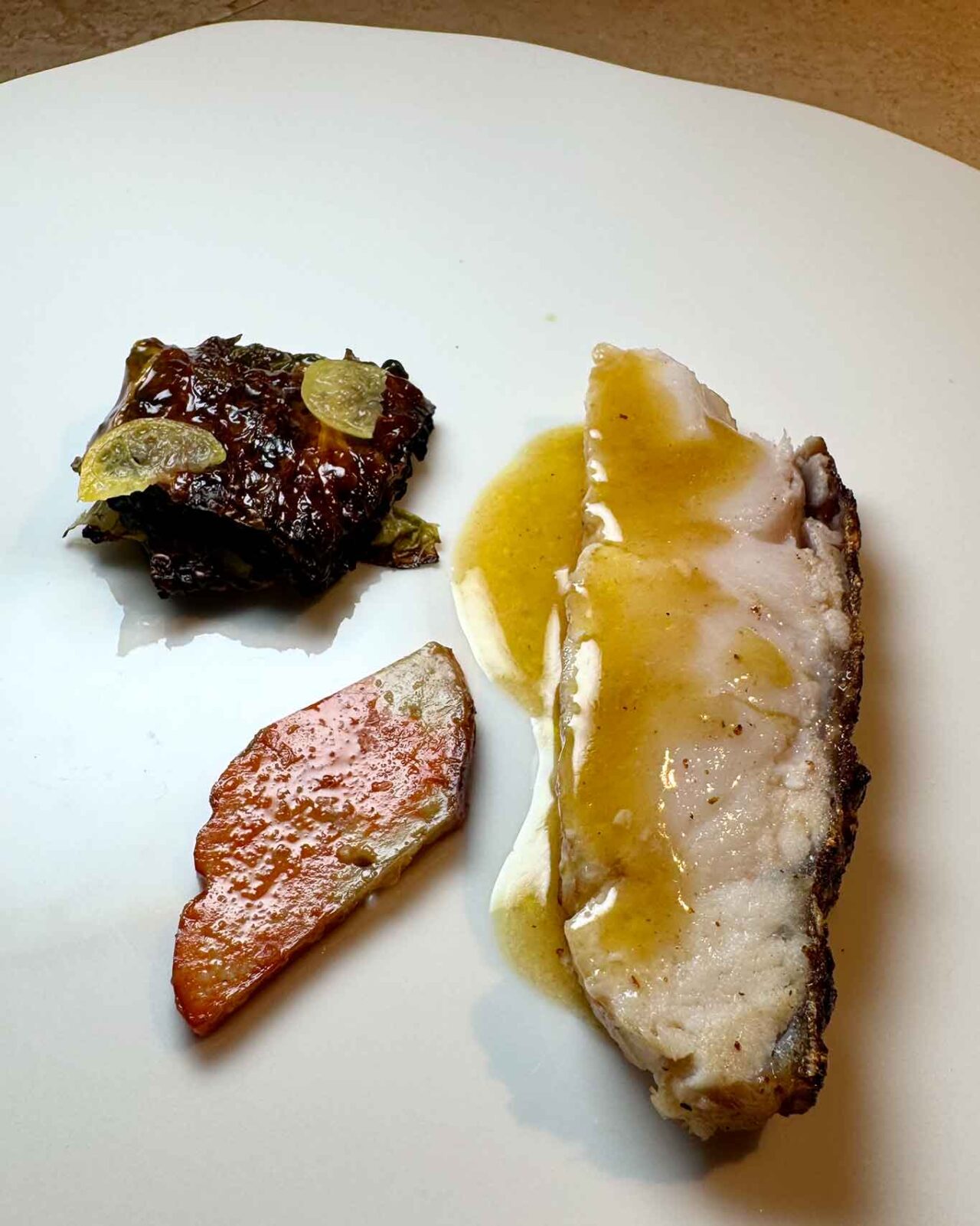 la spigola alla brace del ristorante Da Lucio a Rimini