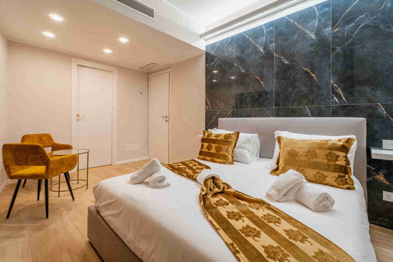 Una delle quattro suite di Giulia Urban Retreat