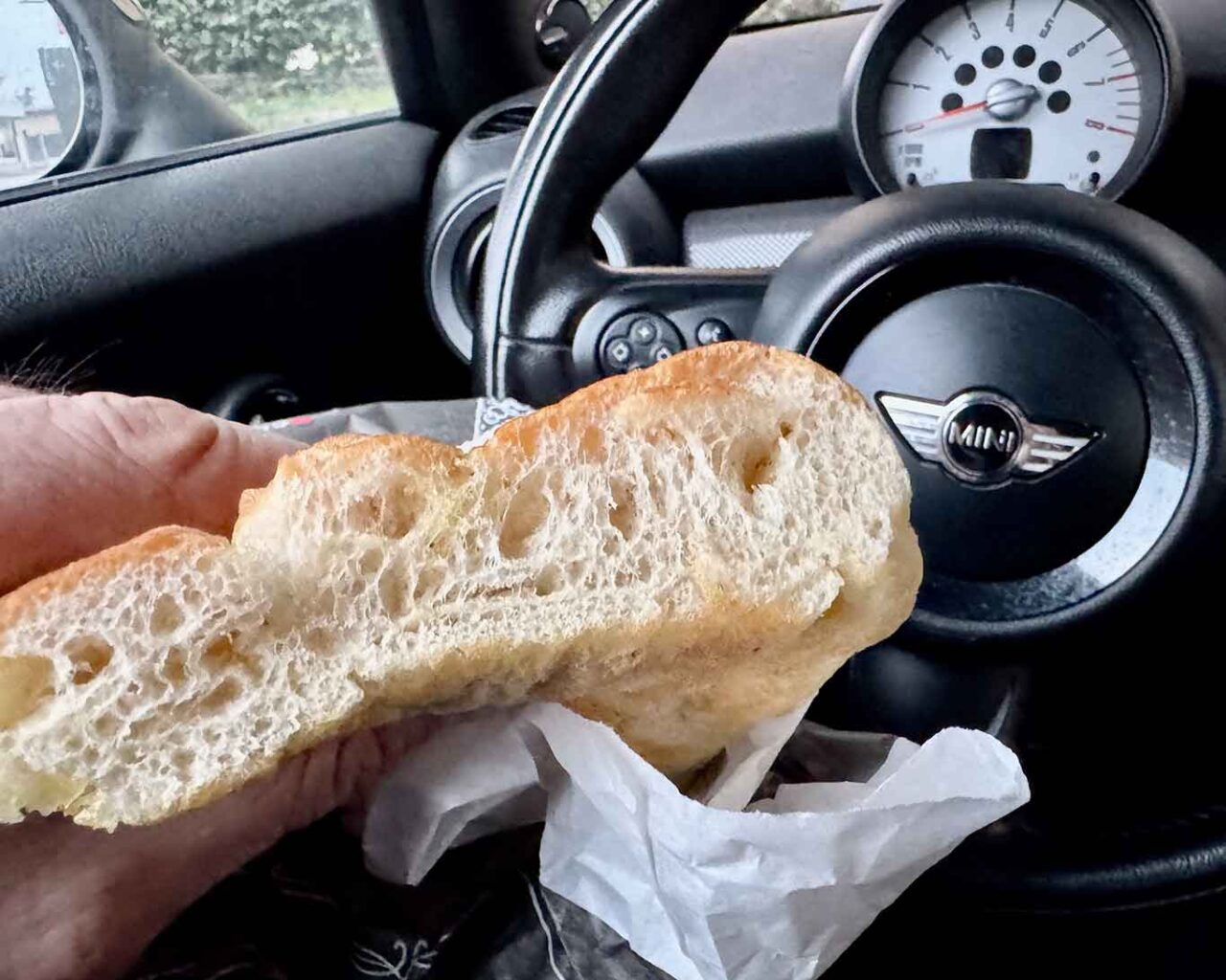 la focaccia bianca de Il Fornaio Fratelli Zenatti a Sommacampagna